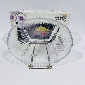 NOS Vintage Crystal Clear‎ Studios Ashford Pattern Oval Sectional Style# 323902